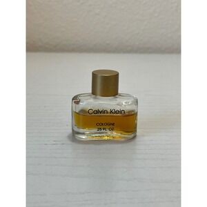 Calvin Klein Cologne Splash Mens .25oz Gold Cap Vintage Mini Fragrance Good